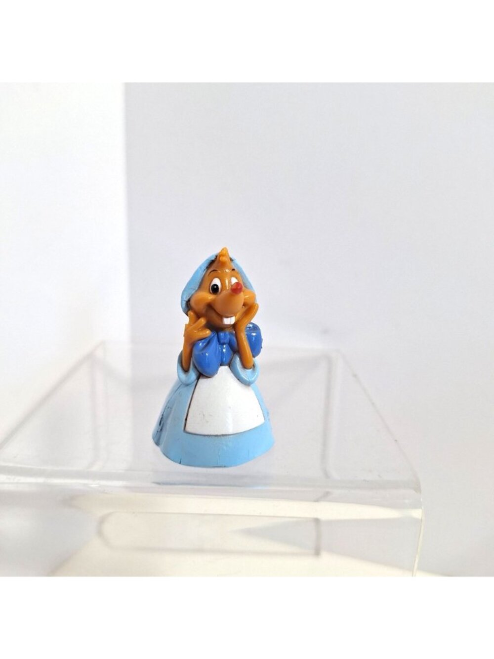 Cinderella Mouse Suzy PVC Figure 2 Inch Blue Dress Vintage Disney - Picture 8 of 10